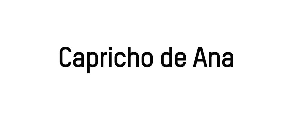 Ir a página principal. Logotipo Capricho de Ana